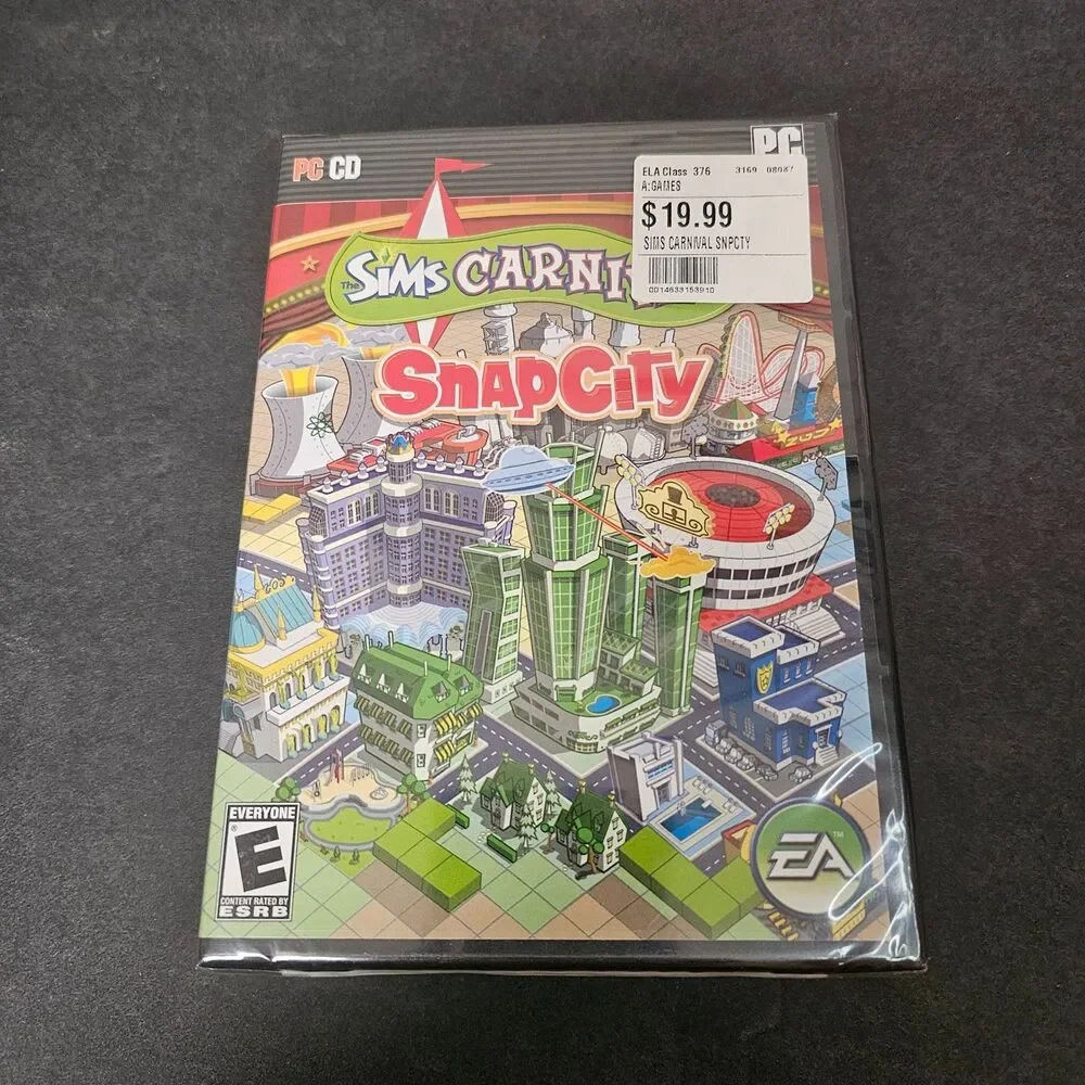 The Sims Carnival SnapCity PC Game New Sealed Vintage 2007 EA Games